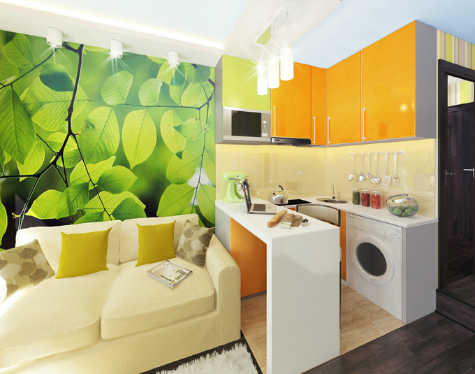 Дизайн-проекты квартиры—студии - реальные фото интерьеров от эталон62.рф