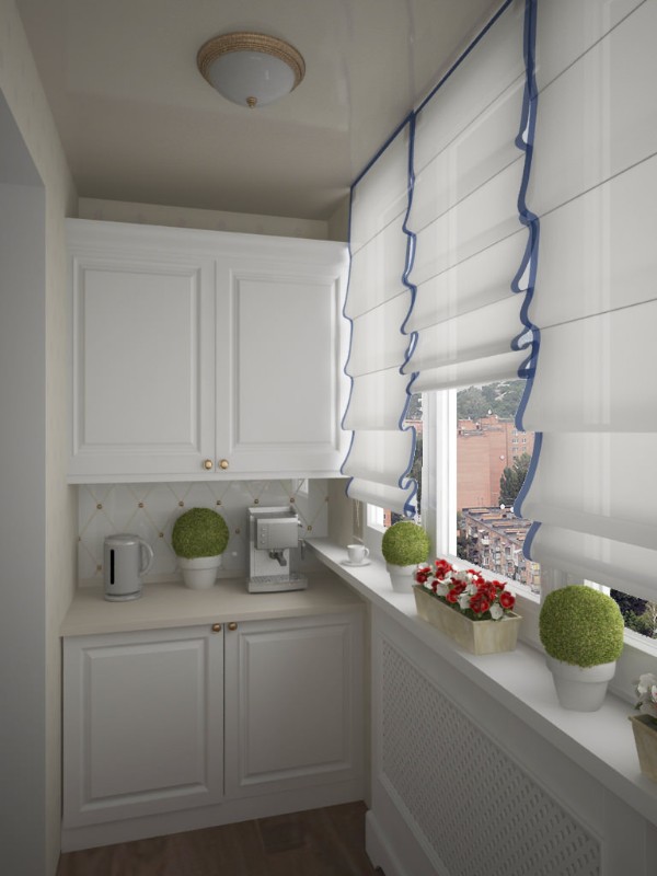 дизайн маленькой кухни с балконом фото 