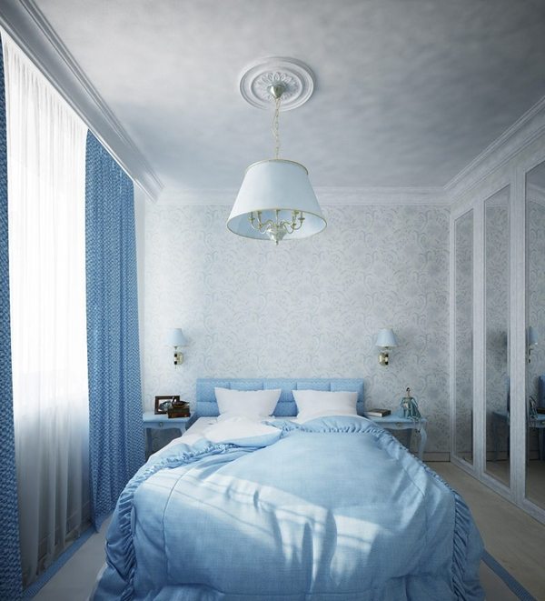 голубая спальня 