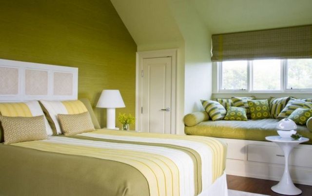 зелёная спальня 
