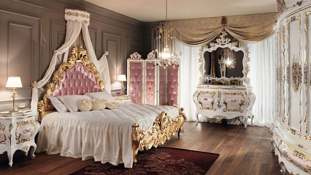 спальня в стиле барокко 