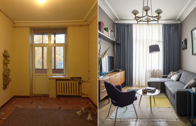 квартиры хрущёвки до и после ремонта гостинка