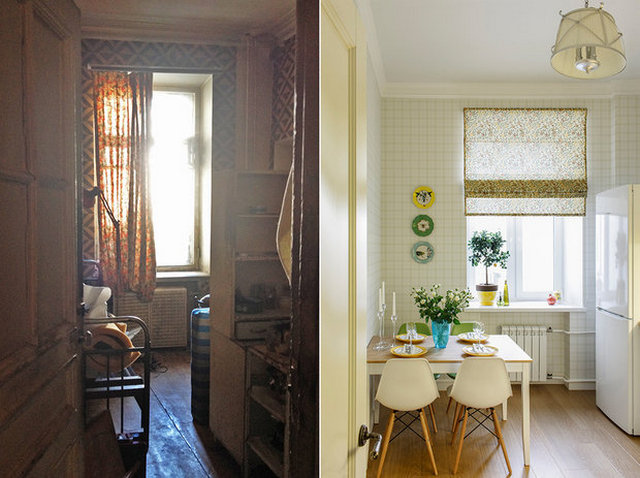 бюджетный ремонт квартиры фото до и после двухкомнатная квартира пример