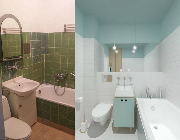 бюджетный ремонт квартиры фото до и после двухкомнатная квартира ванная 
