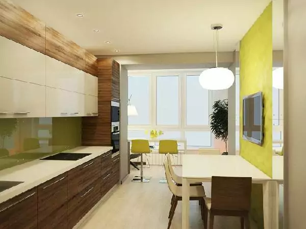 Как оформить кухню с балконом: 50 современных интерьеров